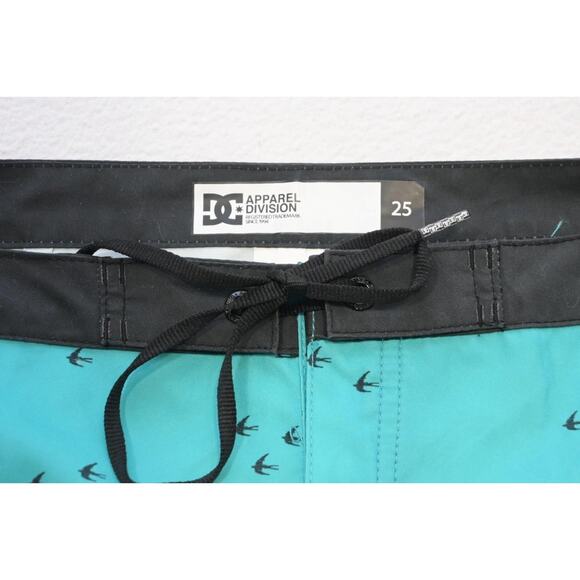 DC Skate Board Shorts Athletic Swim Wear Aqua Athletic Boys Size 25 - Picture 4 of 6